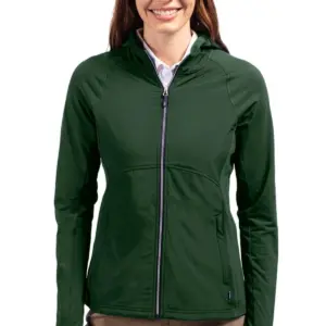 USAID English - Cutter & Buck Adapt Eco Knit Hybrid Recycled Womens Full Zip Jacket