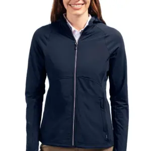 USAID English - Cutter & Buck Adapt Eco Knit Hybrid Recycled Womens Full Zip Jacket