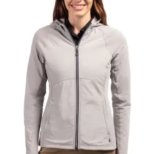 USAID English - Cutter & Buck Adapt Eco Knit Hybrid Recycled Womens Full Zip Jacket