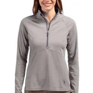 USAID English - Cutter & Buck Adapt Eco Knit Stretch Recycled Womens Half Zip Pullover
