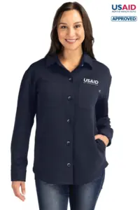 USAID English - Cutter & Buck Roam Eco Recycled Womens Shirt Jacket