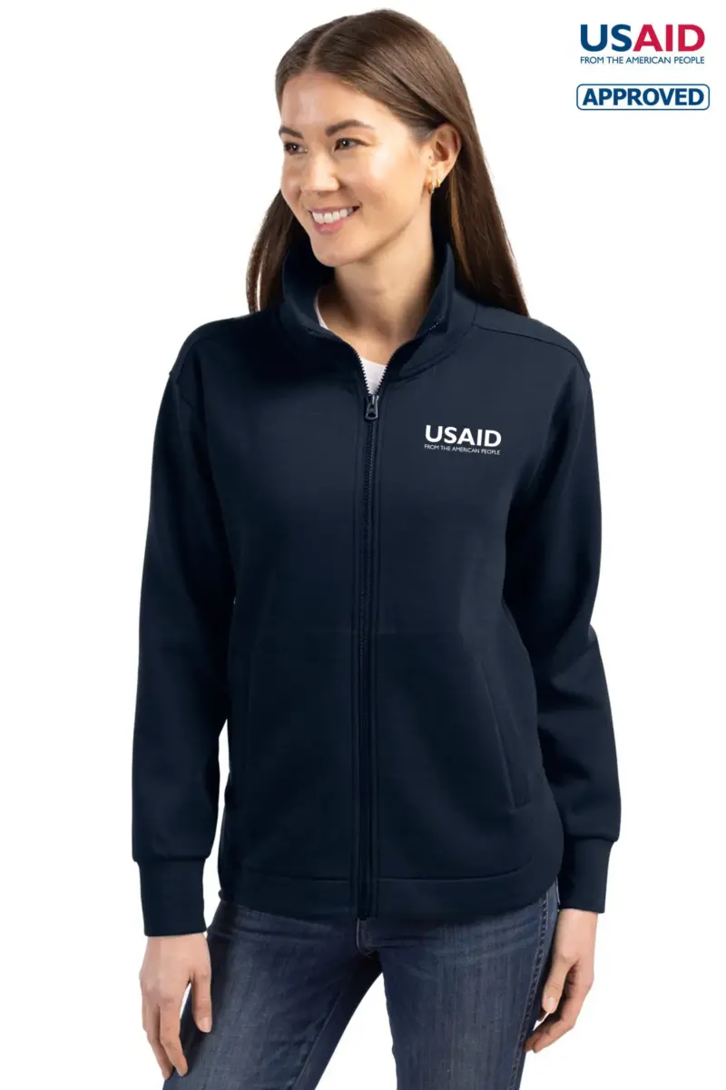 USAID English - Cutter & Buck Roam Eco Full Zip Recycled Womens Jacket