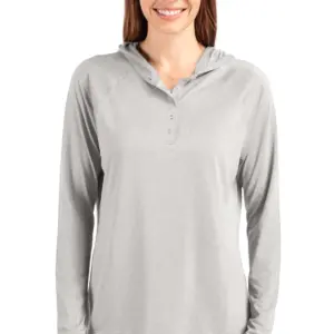 USAID English - Cutter & Buck Coastline Epic Comfort Eco Recycled Womens Hooded Shirt