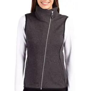 USAID English - Cutter & Buck Mainsail Sweater Knit Womens Asymmetrical Vest