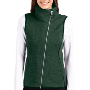 USAID English - Cutter & Buck Mainsail Sweater Knit Womens Asymmetrical Vest