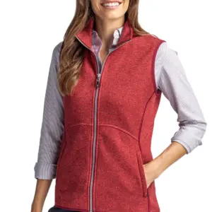 USAID English - Cutter & Buck Mainsail Sweater Knit Womens Full Zip Vest