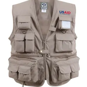 USAID English - Uncle Milty's Khaki Travel Vest Min 12 pcs