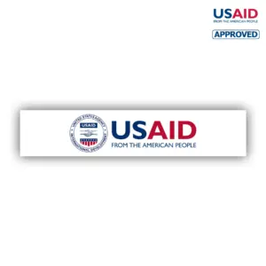 USAID English Vinyl Sticker (13.5""x2.75"")