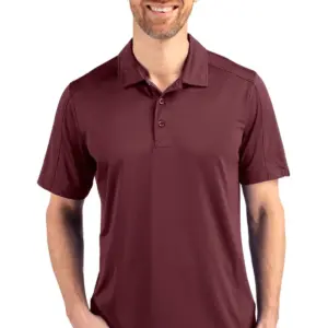 USAID English - Cutter & Buck Prospect Eco Textured Stretch Recycled Mens Short Sleeve Polo