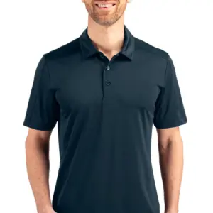 USAID English - Cutter & Buck Prospect Eco Textured Stretch Recycled Mens Short Sleeve Polo
