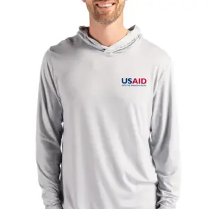 USAID English - Cutter & Buck Coastline Epic Comfort Eco Recycled Mens Hooded Shirt