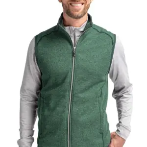 USAID English - Cutter & Buck Mainsail Sweater-Knit Mens Full Zip Vest