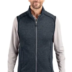 USAID English - Cutter & Buck Mainsail Sweater-Knit Mens Full Zip Vest