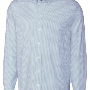 USAID English - Cutter & Buck Stretch Oxford Stripe Mens Long Sleeve Dress Shirt