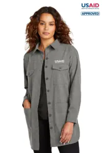USAID English - Mercer+Mettle™ Women’s Long Sleeve Twill Overshirt