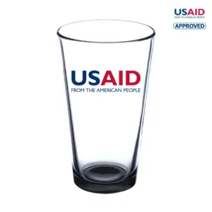 USAID English - 16 oz. Imported Pint Glasses