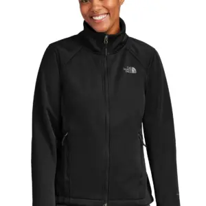 USAID English - The North Face® Ladies Chest Logo Ridgewall Soft Shell Jacket