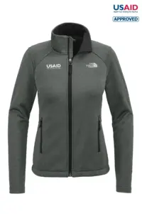 USAID English - The North Face® Ladies Chest Logo Ridgewall Soft Shell Jacket
