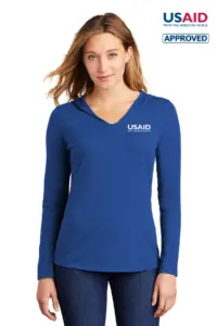 USAID English District Ladies Perfect Tri Long Sleeve Hoodie