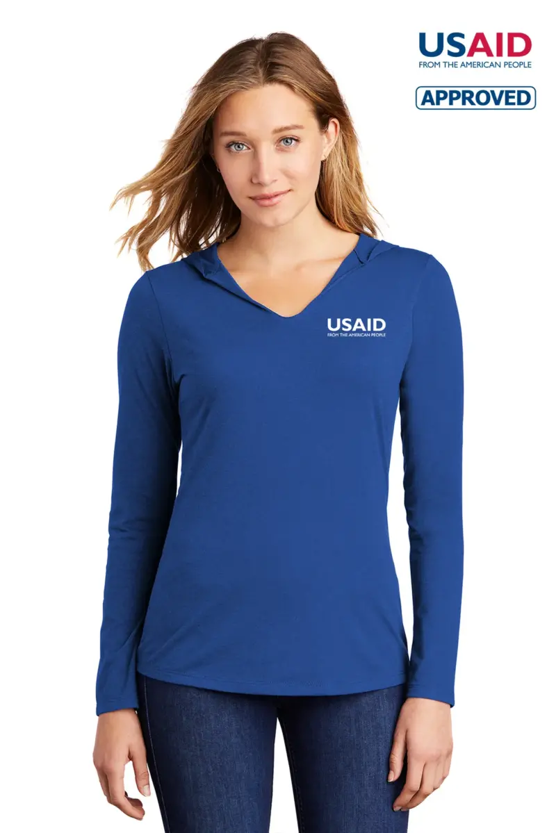 USAID English District Ladies Perfect Tri Long Sleeve Hoodie