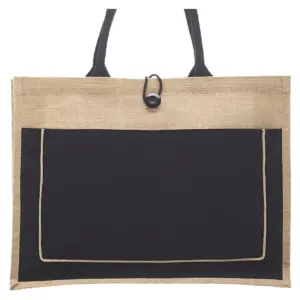 USAID English - Cotton Pocket Jute Tote Bags (17.75""x13.75"")