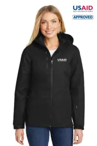 USAID English Port Authority Ladies Vortex Waterproof 3-in-1 Jacket