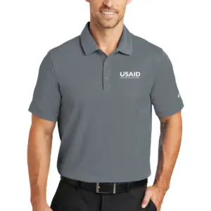 USAID English - Nike Adult Golf Dri-FIT Solid Icon Pique Polo Shirt