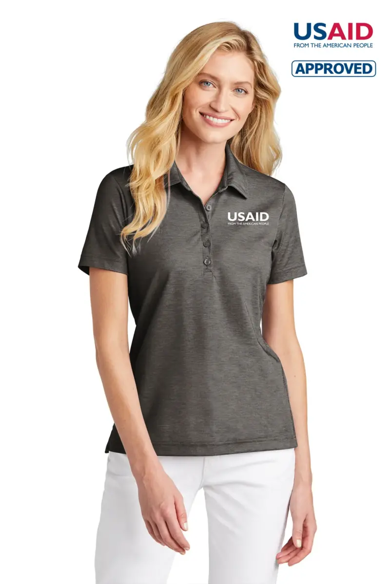 USAID English TravisMathew Ladies Oceanside Heather Polo