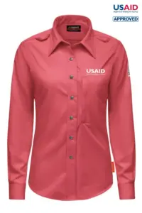 USAID English - Bulwark® Unisex Midweight Comfort Snap-Front Woven Shirt
