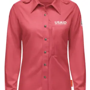 USAID English - Bulwark® Unisex Midweight Comfort Snap-Front Woven Shirt