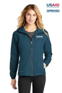 USAID English Eddie Bauer Ladies Packable Wind Jacket