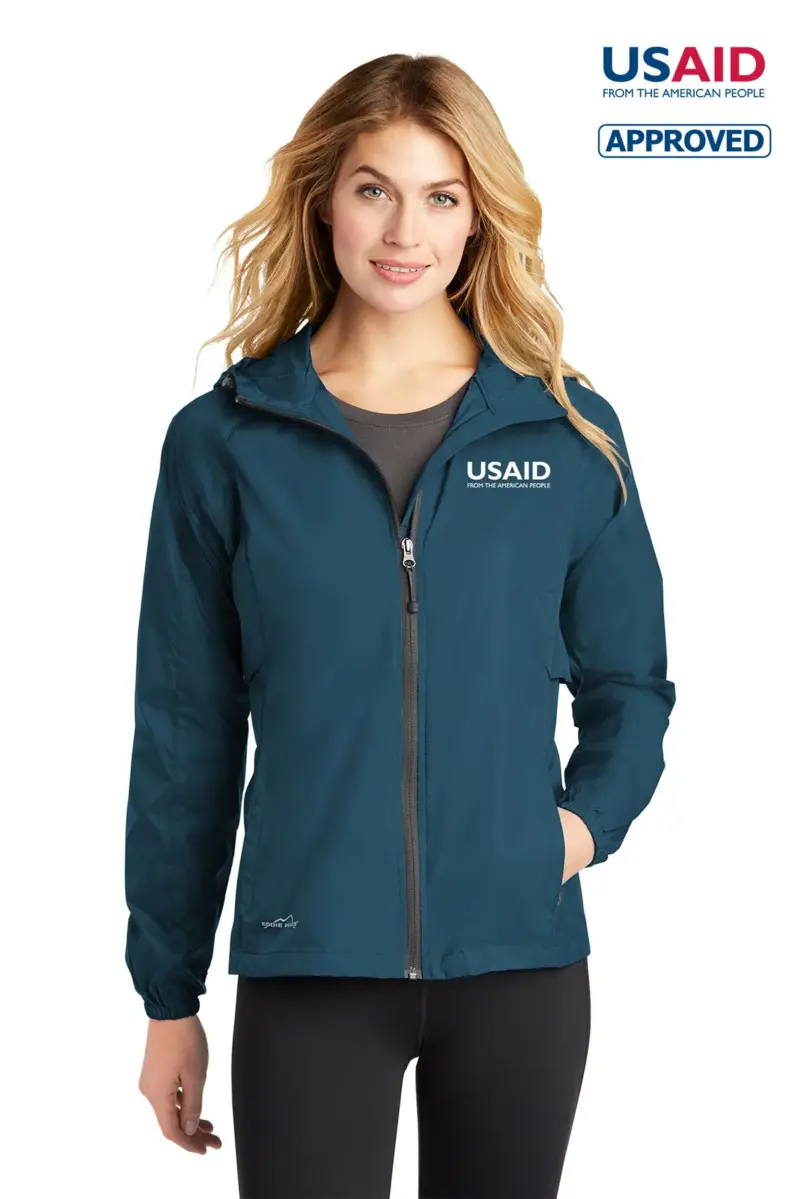 USAID English Eddie Bauer Ladies Packable Wind Jacket