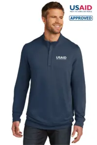 USAID English - New TravisMathew Newport 1/4 Zip Fleece Pullover