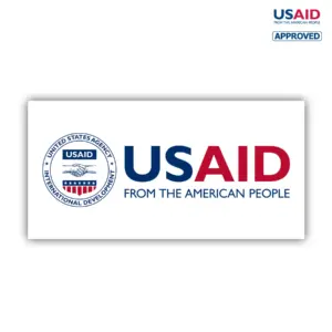 USAID English Banner - 13 Oz. Economy Vinyl Sign (4'x8'). Full Color