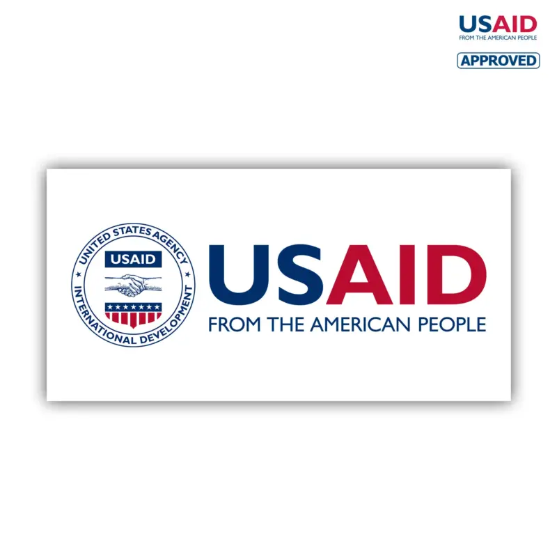 USAID English Banner - 13 Oz. Economy Vinyl Sign (4'x8'). Full Color