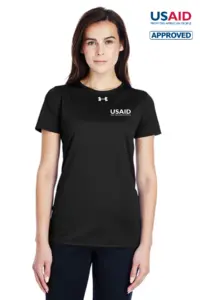USAID English Under Armour UA Ladies Locker Short Sleeve Shirt