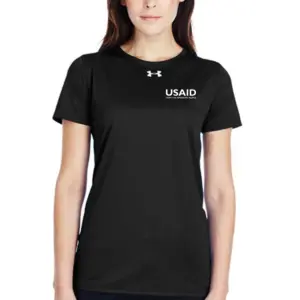 USAID English Under Armour UA Ladies Locker Short Sleeve Shirt
