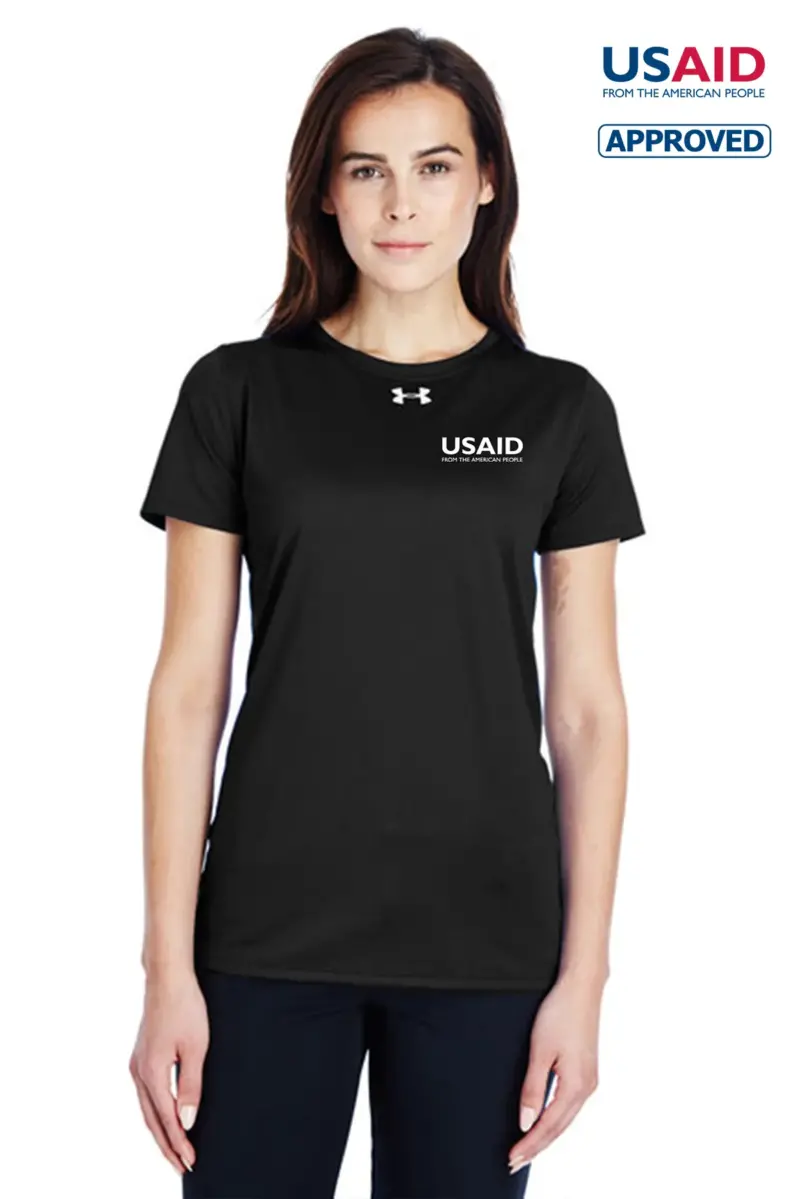USAID English Under Armour UA Ladies Locker Short Sleeve Shirt