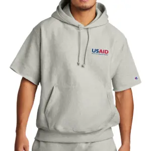 USAID English - Champion ® Reverse Weave ® Short Sleeve Hooded Sweatshirt