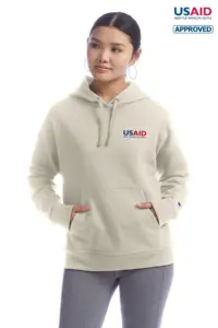 USAID English - Champion Ladies' PowerBlend Relaxed Hooded Sweatshirt