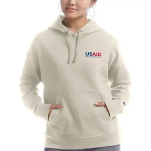 USAID English - Champion Ladies' PowerBlend Relaxed Hooded Sweatshirt