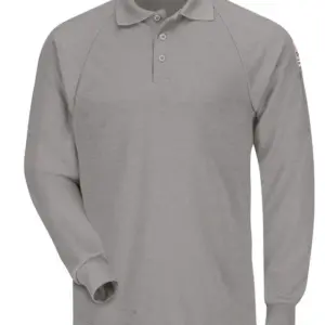 USAID English - Bulwark® Men's 6.5Oz Long Sleeve Classic Ct2 Polo