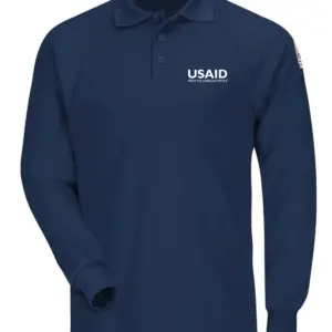 USAID English - Bulwark® Men's 6.5Oz Long Sleeve Classic Ct2 Polo