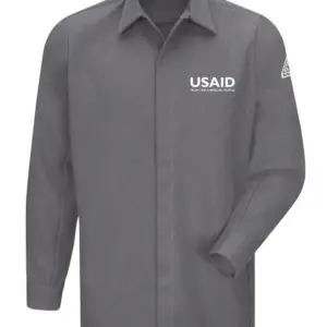 USAID English - Bulwark® Men's 7Oz Ct2 Gripper Front Shirt