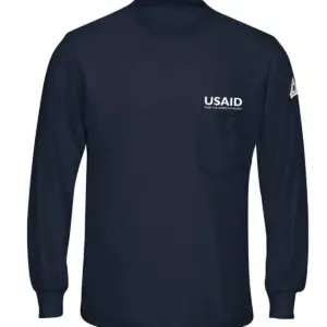 USAID English - Bulwark® Men's Long-Sleeve Khaki Lightweight T-Shirt