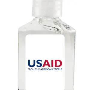 USAID English - Antibacterial Hand Sanitizer Gel on White Label