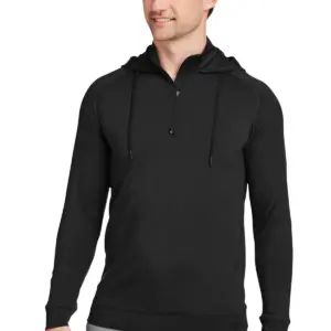 USAID English - Swannies Golf Unisex Vandyke Quarter-Zip Hooded Sweatshirt