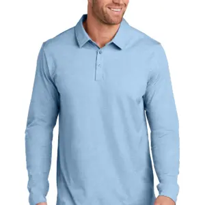 USAID English - TravisMathew Oceanside Heather Long Sleeve Polo