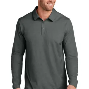 USAID English - TravisMathew Oceanside Heather Long Sleeve Polo