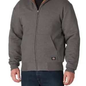 usaid english dickies men's fleece lined full zip hooded sweatshirt